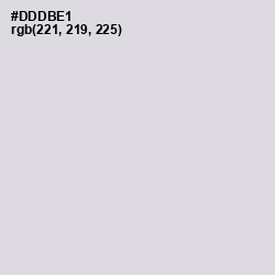#DDDBE1 - Geyser Color Image