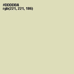 #DDDDBA - Sisal Color Image