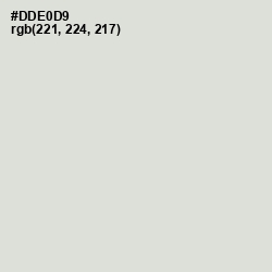 #DDE0D9 - Willow Brook Color Image