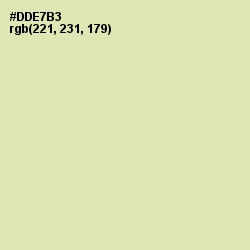 #DDE7B3 - Caper Color Image