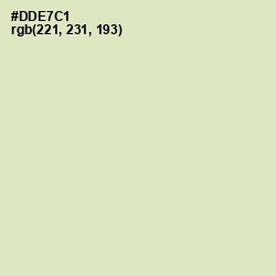 #DDE7C1 - Beryl Green Color Image