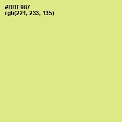 #DDE987 - Mindaro Color Image