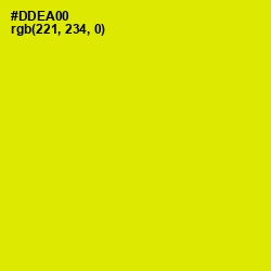 #DDEA00 - Chartreuse Yellow Color Image