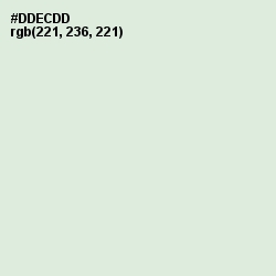 #DDECDD - Willow Brook Color Image