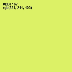 #DDF167 - Yellow Green Color Image