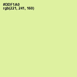 #DDF1A0 - Caper Color Image