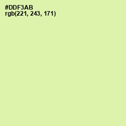 #DDF3AB - Caper Color Image