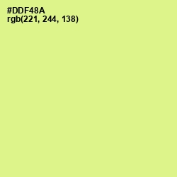 #DDF48A - Mindaro Color Image