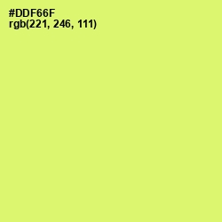 #DDF66F - Sulu Color Image
