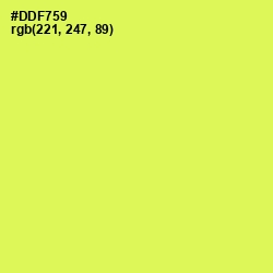 #DDF759 - Canary Color Image