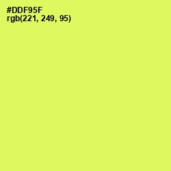 #DDF95F - Canary Color Image