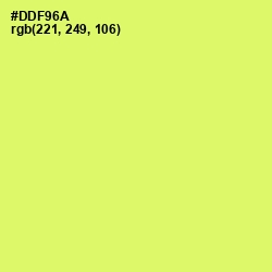 #DDF96A - Sulu Color Image