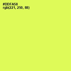 #DDFA58 - Canary Color Image