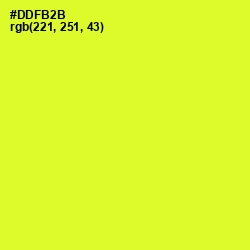 #DDFB2B - Pear Color Image