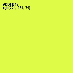 #DDFB47 - Starship Color Image