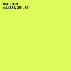 #DDFB59 - Canary Color Image