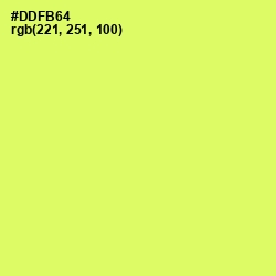 #DDFB64 - Sulu Color Image