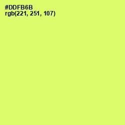 #DDFB6B - Sulu Color Image