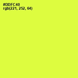 #DDFC40 - Starship Color Image