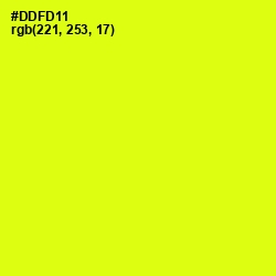 #DDFD11 - Chartreuse Yellow Color Image