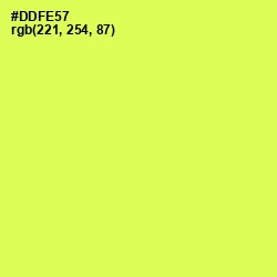 #DDFE57 - Canary Color Image