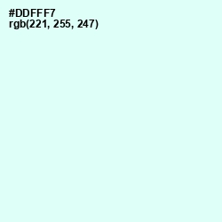 #DDFFF7 - White Ice Color Image