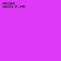 #DE39F8 - Razzle Dazzle Rose Color Image