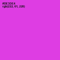 #DE3DE4 - Razzle Dazzle Rose Color Image