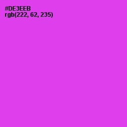 #DE3EEB - Razzle Dazzle Rose Color Image