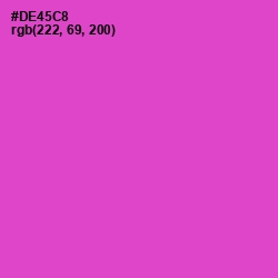 #DE45C8 - Fuchsia Pink Color Image