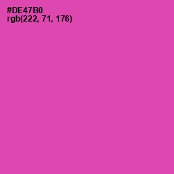 #DE47B0 - Brilliant Rose Color Image