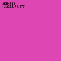 #DE47B3 - Brilliant Rose Color Image