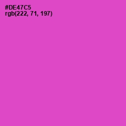 #DE47C5 - Fuchsia Pink Color Image