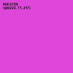 #DE47D9 - Fuchsia Pink Color Image