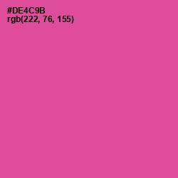 #DE4C9B - Mulberry Color Image