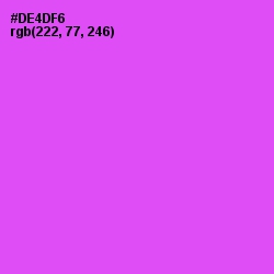 #DE4DF6 - Heliotrope Color Image