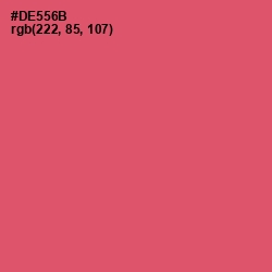 #DE556B - Cabaret Color Image