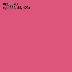#DE557B - Cranberry Color Image