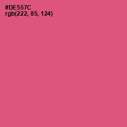 #DE557C - Cranberry Color Image