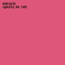 #DE5678 - Cranberry Color Image