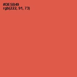 #DE5B49 - Chestnut Rose Color Image