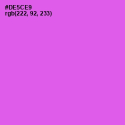 #DE5CE9 - Orchid Color Image