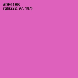 #DE61BB - Hopbush Color Image