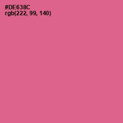 #DE638C - Charm Color Image