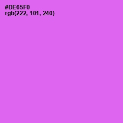 #DE65F0 - Heliotrope Color Image