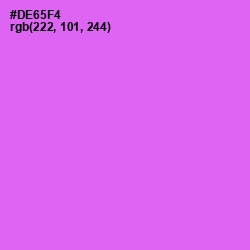 #DE65F4 - Heliotrope Color Image