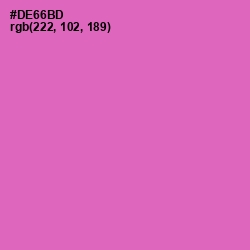 #DE66BD - Hopbush Color Image