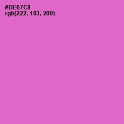 #DE67C8 - Orchid Color Image