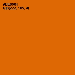 #DE6904 - Bamboo Color Image