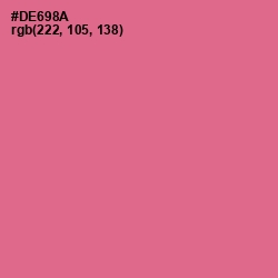 #DE698A - Charm Color Image